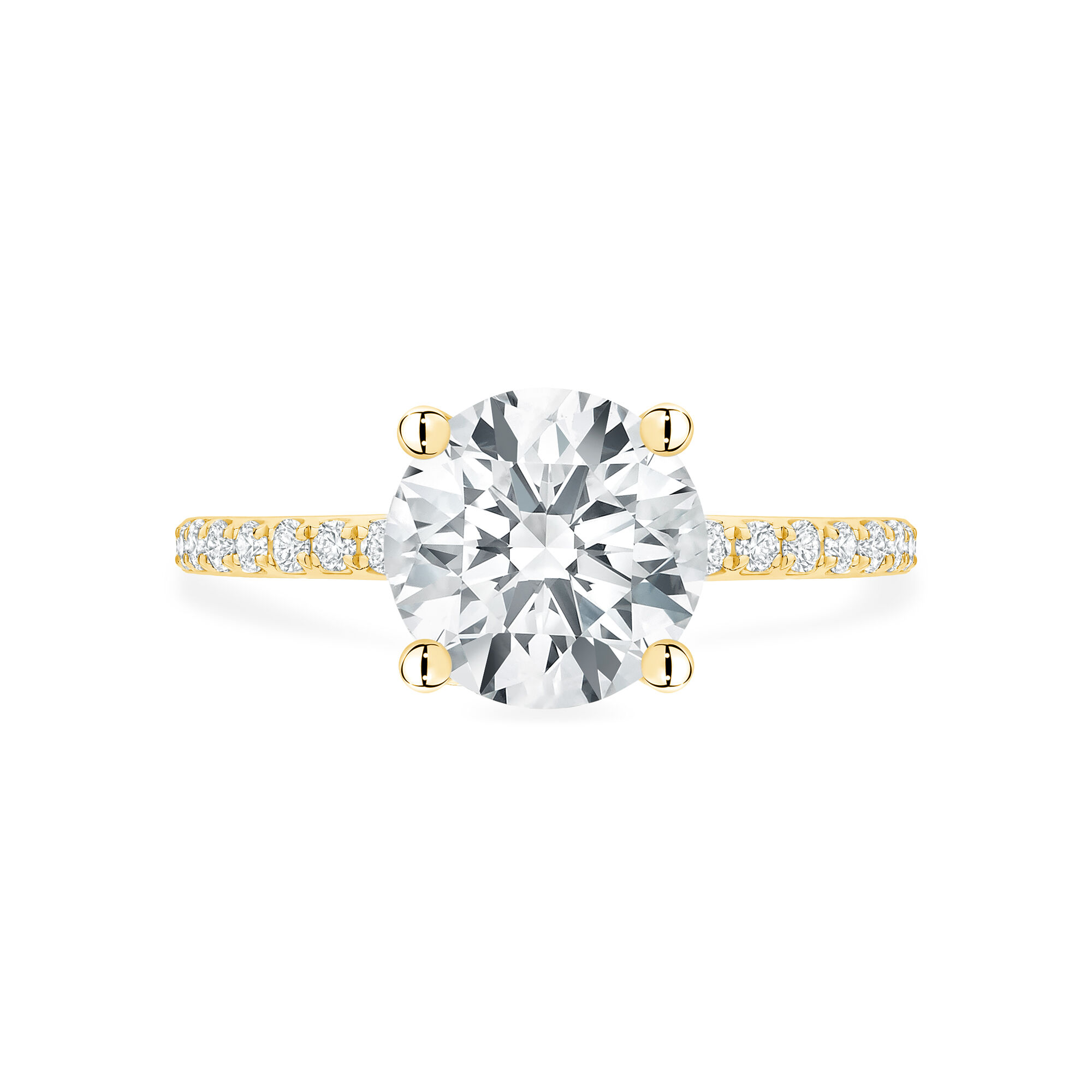 Gold circle hotsell engagement ring